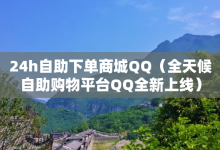 24h自助下单商城QQ（全天候自助购物平台QQ全新上线）-子潇网络