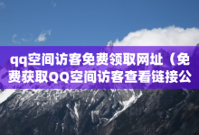 qq空间访客免费领取网址（免费获取QQ空间访客查看链接公开分享）-子潇网络