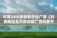 抖音24小时自助平台广告（抖音推出全天候自助广告投放平台）-子潇网络