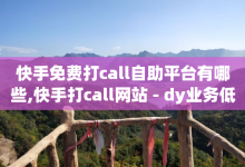 快手免费打call自助平台有哪些,快手打call网站 - dy业务低价自助下单软件 - 快手一元100攒链接-子潇网络