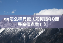 qq怎么样充赞（如何给QQ账号充值点赞？）-子潇网络