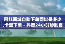 网红商城自助下单网址是多少,卡盟下单 - 抖音24小时秒到自助服务平台 - qq主页点赞链接-子潇网络