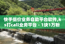 快手低价业务自助平台软件,ks打call业务平台 - 1块1万粉 - 抖音涨粉美食分享类涨粉最快-子潇网络