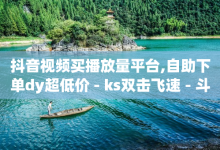 抖音视频买播放量平台,自助下单dy超低价 - ks双击飞速 - 斗音刷讚在线24-子潇网络