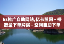 ks推广自助网站,亿卡盟网 - 播放量下单购买 - 空间自助下单业务-子潇网络