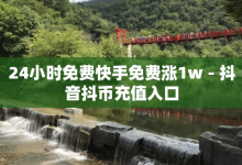 24小时免费快手免费涨1w - 抖音抖币充值入口-子潇网络