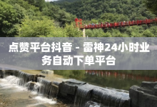 点赞平台抖音 - 雷神24小时业务自动下单平台-子潇网络