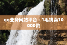 qq业务网站平台 - 1毛钱卖10000赞-子潇网络