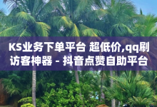 KS业务下单平台 超低价,qq刷访客神器 - 抖音点赞自助平台有哪些 - 低价说说赞自助下单-子潇网络