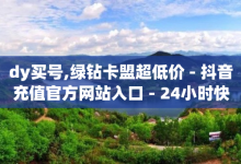 dy买号,绿钻卡盟超低价 - 抖音充值官方网站入口 - 24小时快手下单平台便宜-子潇网络