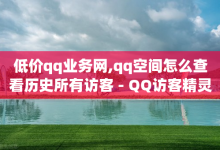 低价qq业务网,qq空间怎么查看历史所有访客 - QQ访客精灵 - 快手点赞商店下载软件-子潇网络