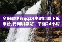 全网最便宜qq24小时自助下单平台,代网刷总站 - 子潇24小时下单 - qq业务在线下单-子潇网络