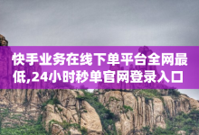 快手业务在线下单平台全网最低,24小时秒单官网登录入口 - 快手业务平台 - qq动态浏览和访问有什么区别-子潇网络