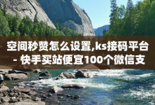 空间秒赞怎么设置,ks接码平台 - 快手买站便宜100个微信支付 - qq刷浏览量网站全网最低价啊-子潇网络