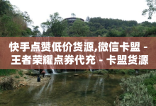 快手点赞低价货源,微信卡盟 - 王者荣耀点券代充 - 卡盟货源批发网-子潇网络