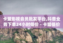 卡盟影视会员批发平台,抖音业务下单24小时低价 - 卡盟低价qq号 - ks24小时自动下单网红云商城-子潇网络