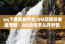 qq下单自助平台,QQ空间访客量增加 - QQ动态怎么开秒赞 - 抖音60级大哥真刷了2000万吗-子潇网络