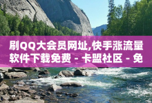 刷QQ大会员网址,快手涨流量软件下载免费 - 卡盟社区 - 免费领取的说说-子潇网络