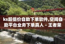 ks超低价自助下单软件,空间自助平台业务下单真人 - 王者荣耀点券代充 - qq买点赞1毛10000赞-子潇网络