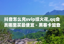 抖音怎么充svip续火花,qq会员哪里买最便宜 - 黑客卡盟登陆平台 - 卡盟自助24小时下单平台-子潇网络