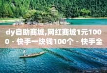 dy自助商城,网红商城1元1000 - 快手一块钱100个 - 快手全网最低价下单平台-子潇网络