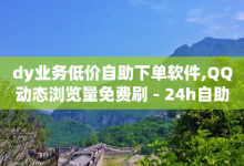 dy业务低价自助下单软件,QQ动态浏览量免费刷 - 24h自助下单卡盟 - 快手0.5元1000个赞是真的吗-子潇网络