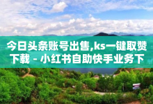 今日头条账号出售,ks一键取赞下载 - 小红书自助快手业务下单真人 - QQ资料卡点赞网页-子潇网络