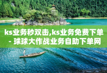 ks业务秒双击,ks业务免费下单 - 球球大作战业务自助下单网站 - 快手流量推广网站-子潇网络