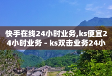 快手在线24小时业务,ks便宜24小时业务 - ks双击业务24小时 - 王者人气值网站最便宜-子潇网络