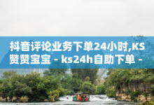 抖音评论业务下单24小时,KS赞赞宝宝 - ks24h自助下单 - 抖音苹果充值入口-子潇网络