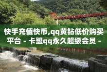 快手充值快币,qq黄钻低价购买平台 - 卡盟qq永久超级会员 - cf卡盟24小时自动发卡平台-子潇网络