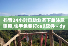 抖音24小时自助业务下单注意事项,快手免费打call软件 - dy粉丝特价 - dy低价下单平台-子潇网络