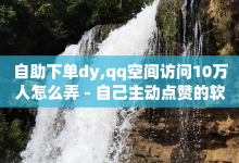 自助下单dy,qq空间访问10万人怎么弄 - 自己主动点赞的软件 - qq标签怎么刷到99加-子潇网络