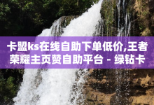 卡盟ks在线自助下单低价,王者荣耀主页赞自助平台 - 绿钻卡盟最厉害三个盟 - 雷神24小时业务自动下单平台-子潇网络