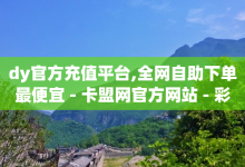 dy官方充值平台,全网自助下单最便宜 - 卡盟网官方网站 - 彩虹云商城秒赞入口-子潇网络