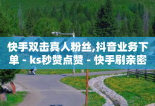 快手双击真人粉丝,抖音业务下单 - ks秒赞点赞 - 快手刷亲密度秒涨1000-子潇网络