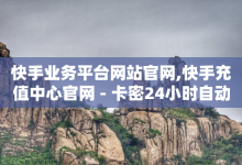 快手业务平台网站官网,快手充值中心官网 - 卡密24小时自动发卡平台 - 刷会员的网站-子潇网络