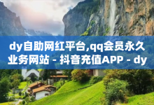 dy自助网红平台,qq会员永久业务网站 - 抖音充值APP - dy0.01刷1000-子潇网络