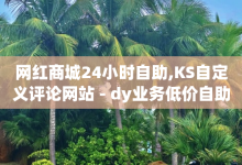 网红商城24小时自助,KS自定义评论网站 - dy业务低价自助平台超低价 - 抖音有效粉丝数每天几点更新-子潇网络