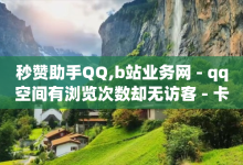 秒赞助手QQ,b站业务网 - qq空间有浏览次数却无访客 - 卡盟24小时自助平台官网-子潇网络