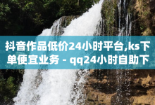 抖音作品低价24小时平台,ks下单便宜业务 - qq24小时自助下单全网最低价 - 卡盟全网货源-子潇网络