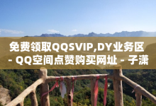 免费领取QQSVIP,DY业务区 - QQ空间点赞购买网址 - 子潇网络低价自助下单-子潇网络