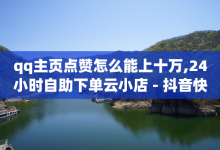 qq主页点赞怎么能上十万,24小时自助下单云小店 - 抖音快手24小时自助服务 - 抖音评论业务下单24小时-子潇网络