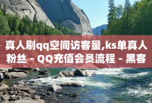 真人刷qq空间访客量,ks单真人粉丝 - QQ充值会员流程 - 黑客教你看好友qq空间-子潇网络