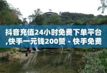 抖音充值24小时免费下单平台,快手一元钱200赞 - 快手免费点赞软件是真的吗 - 自助下单平台业务网-子潇网络