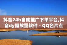 抖音24h自助推广下单平台,抖音dy播放量软件 - QQ名片点赞软件免费安卓 - ks自助下单业-子潇网络