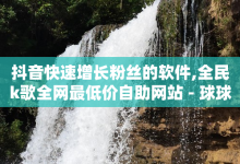 抖音快速增长粉丝的软件,全民k歌全网最低价自助网站 - 球球商城24小时自助下单网站 - 快手业务粉丝永不掉粉-子潇网络