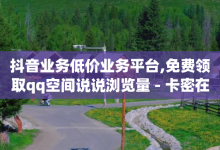 抖音业务低价业务平台,免费领取qq空间说说浏览量 - 卡密在线自动发卡平台 - QQ黑客软件-子潇网络