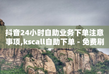 抖音24小时自助业务下单注意事项,kscall自助下单 - 免费刷抖音快手的网站 - 快手业务自助全网最低价-子潇网络