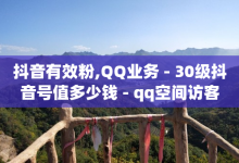 抖音有效粉,QQ业务 - 30级抖音号值多少钱 - qq空间访客-子潇网络